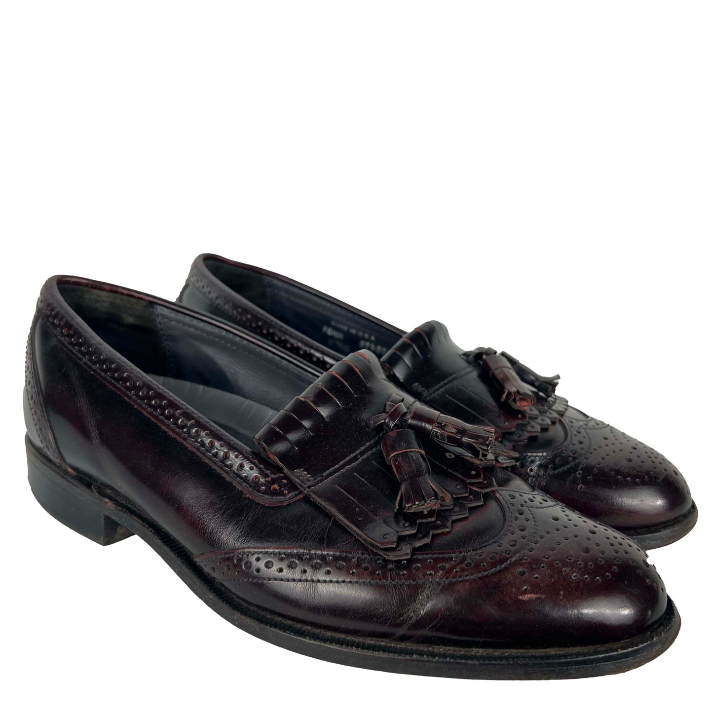 80s/90s Dexter Oxblood Leather Tassel Loafers- M's 10.5, W's 12