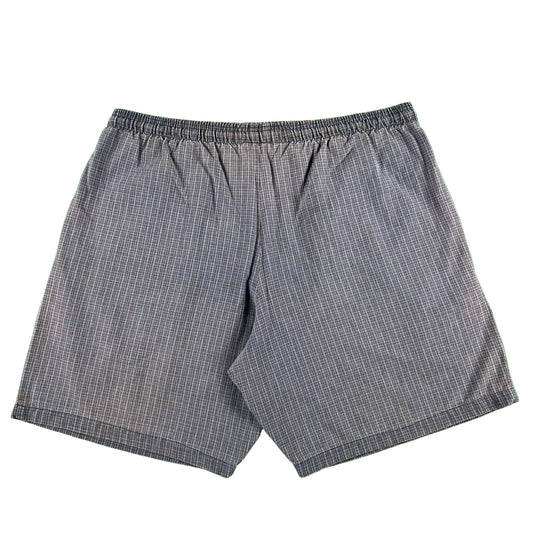90s Sun Faded Plaid Cotton Utility Shorts- L