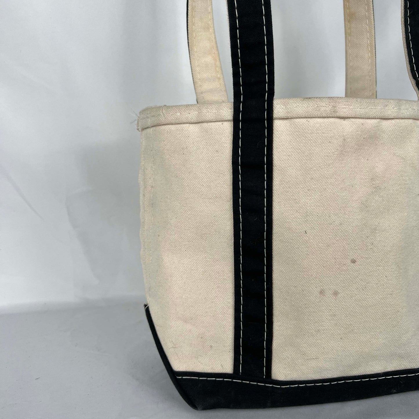 L.L. Bean Long Handle Canvas Boat and Tote Bag- Small