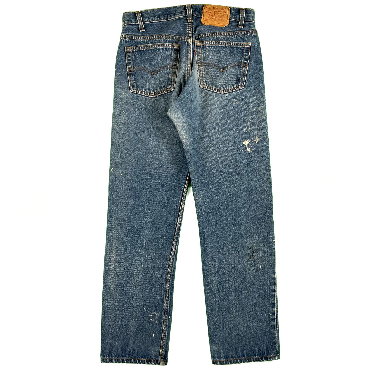 90s Levi's 501s Repaired Painters Denim- 27x28