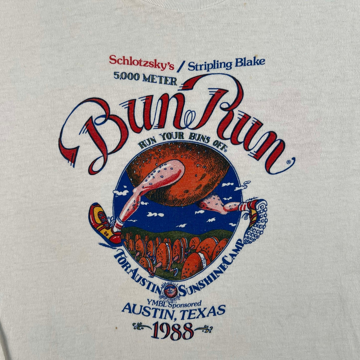 80s Schlotzsky's Bun Run Long Sleeve Tee- M