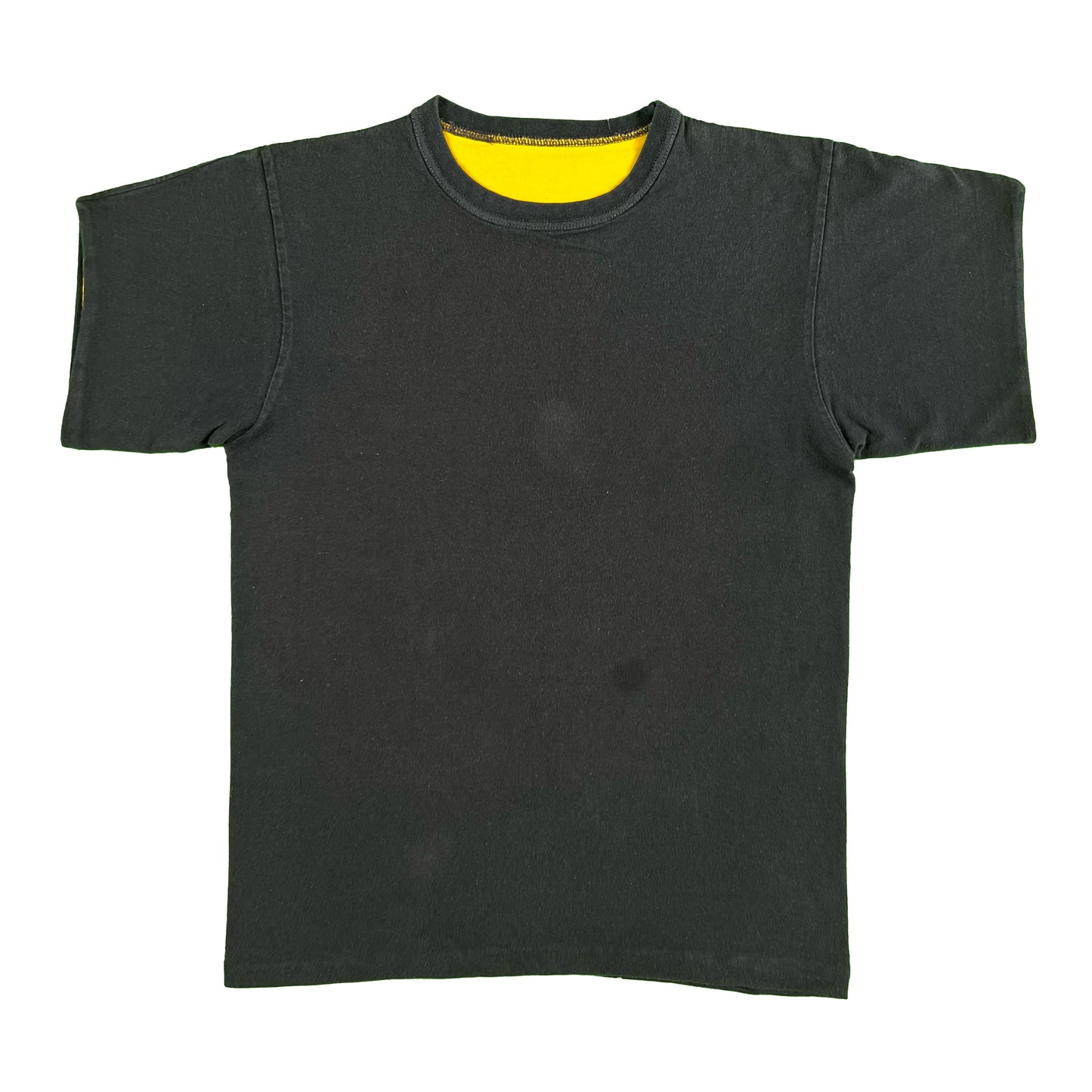 70s Black & Yellow Reversible Gym Tee- M