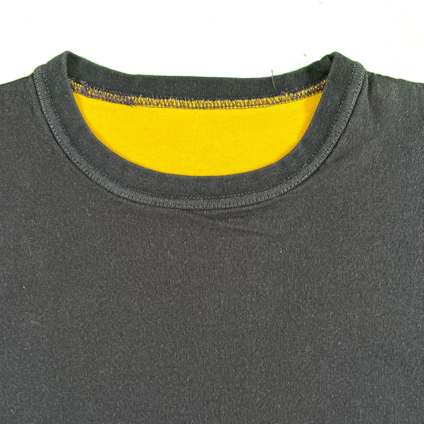 70s Black & Yellow Reversible Gym Tee- M