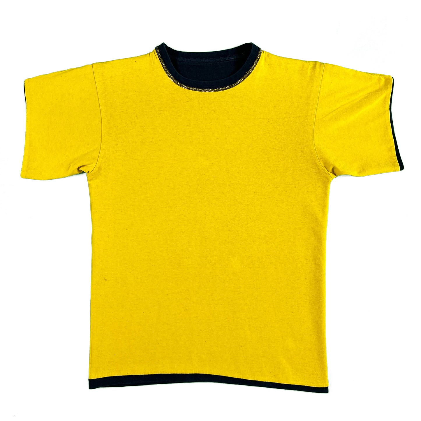 70s Black & Yellow Reversible Gym Tee- M