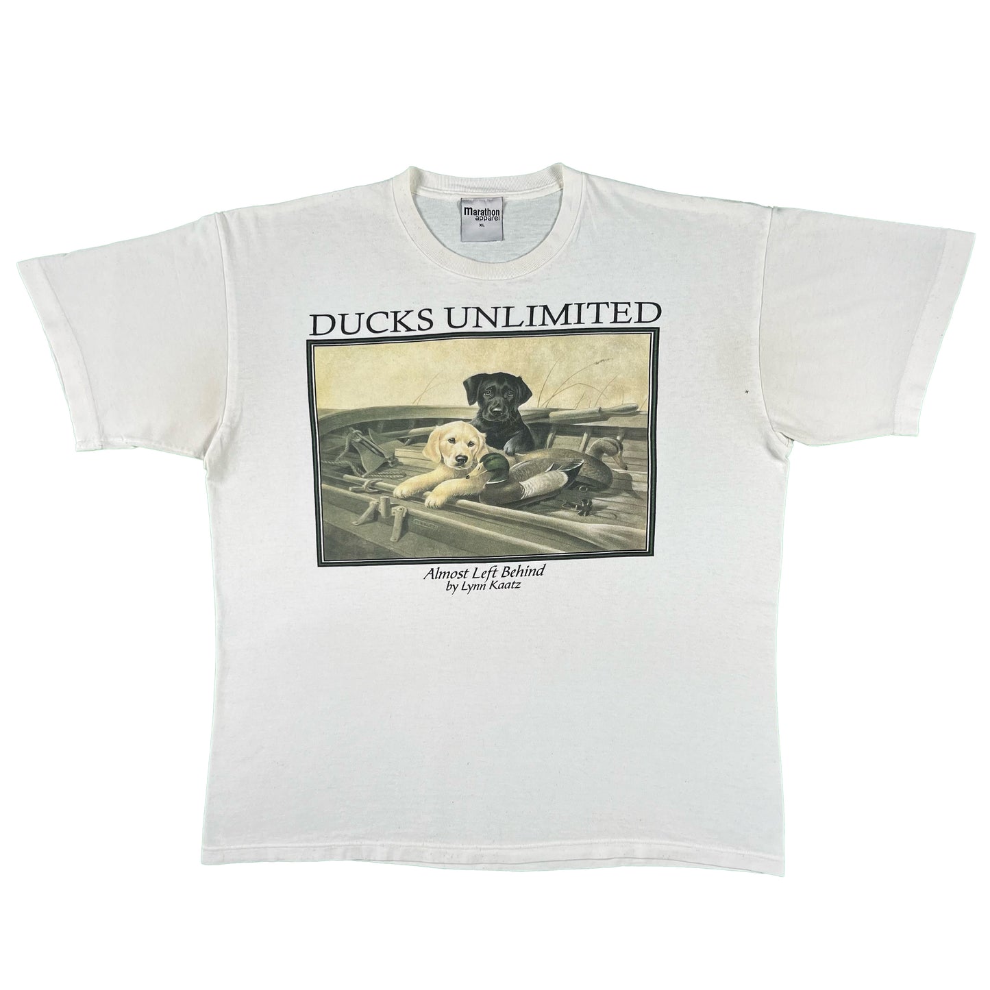 90s Cute Puppy's Ducks Unlimited Tee- XL