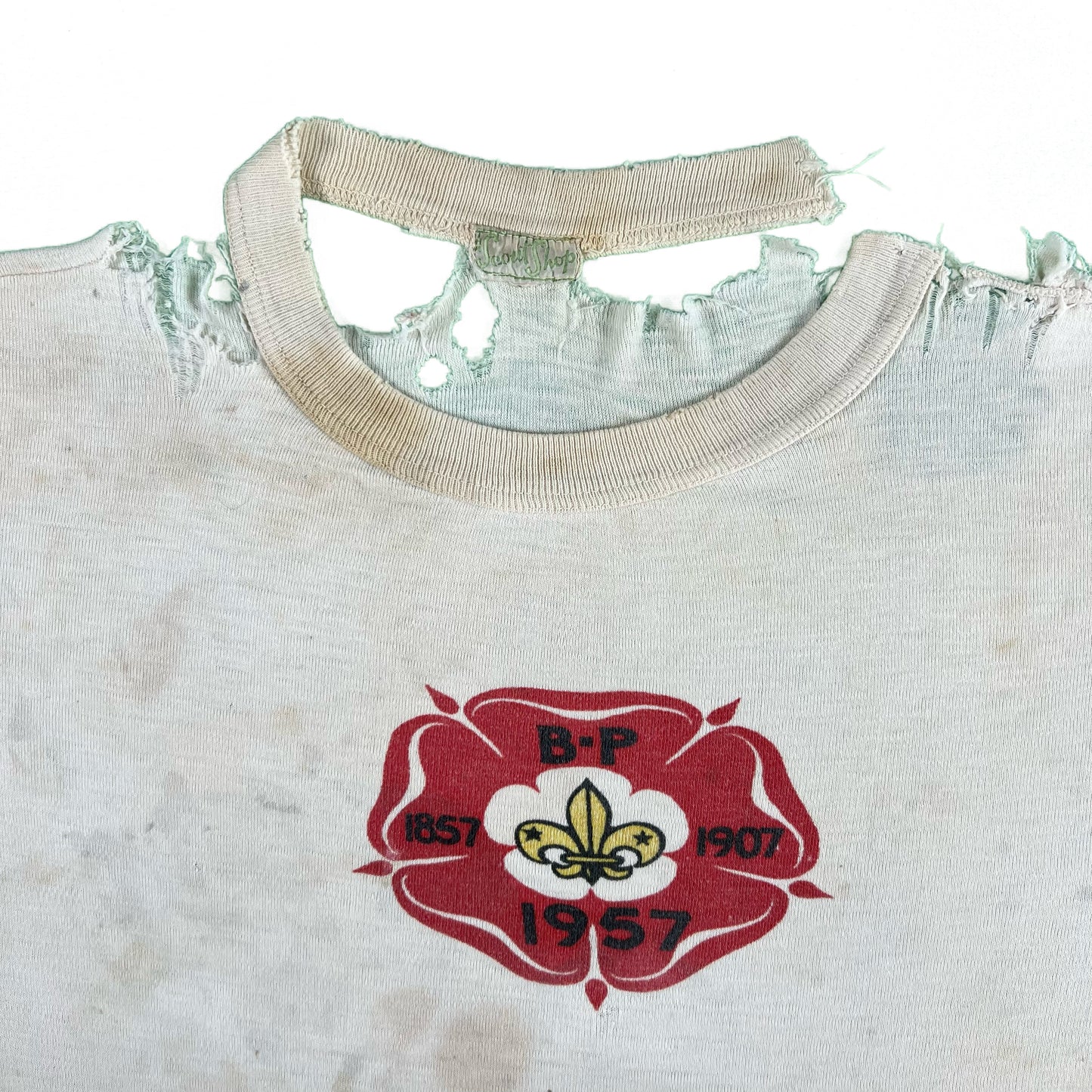 50s Tattered Boy Scouts Tee- M