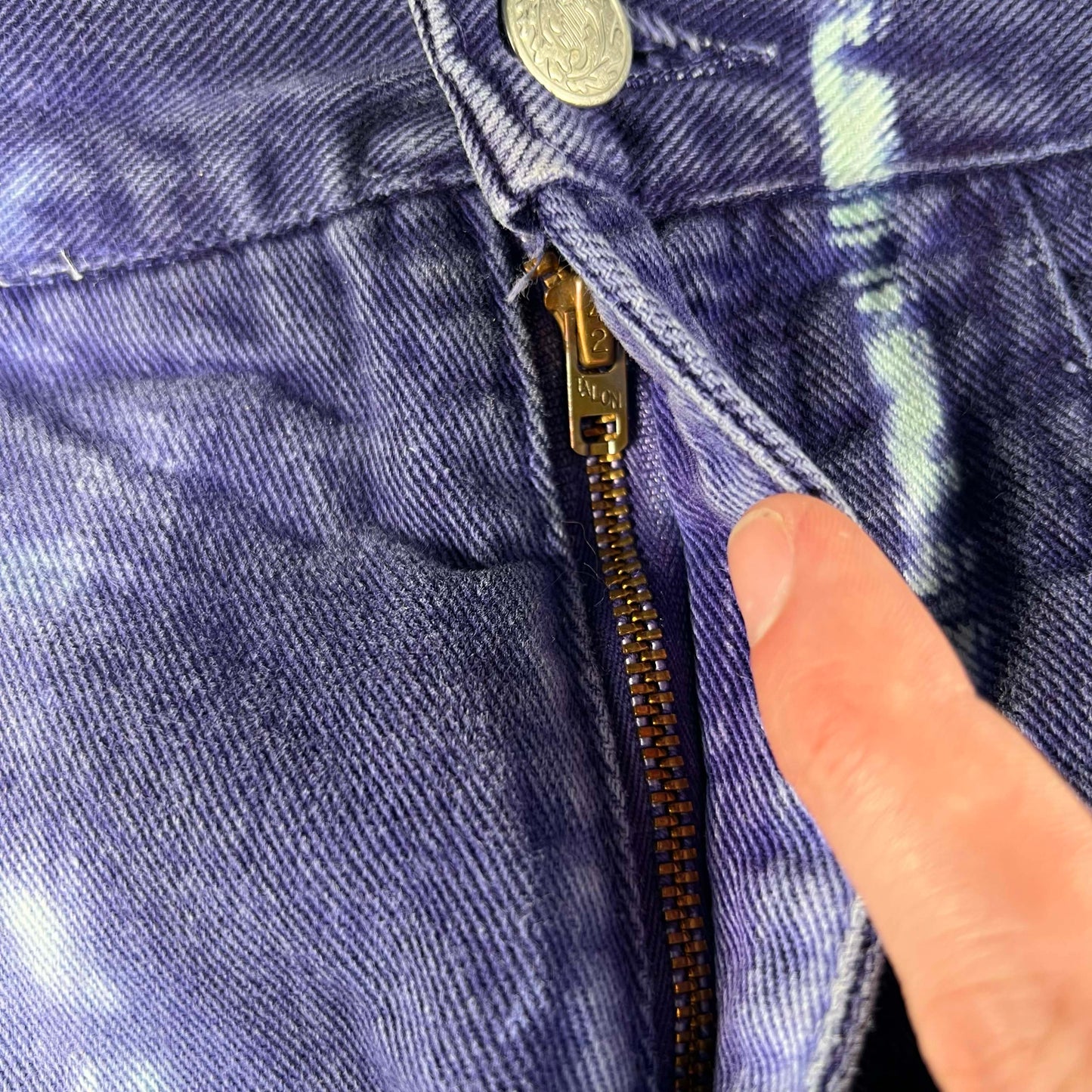 70s Tie Dye Denim- 26x28