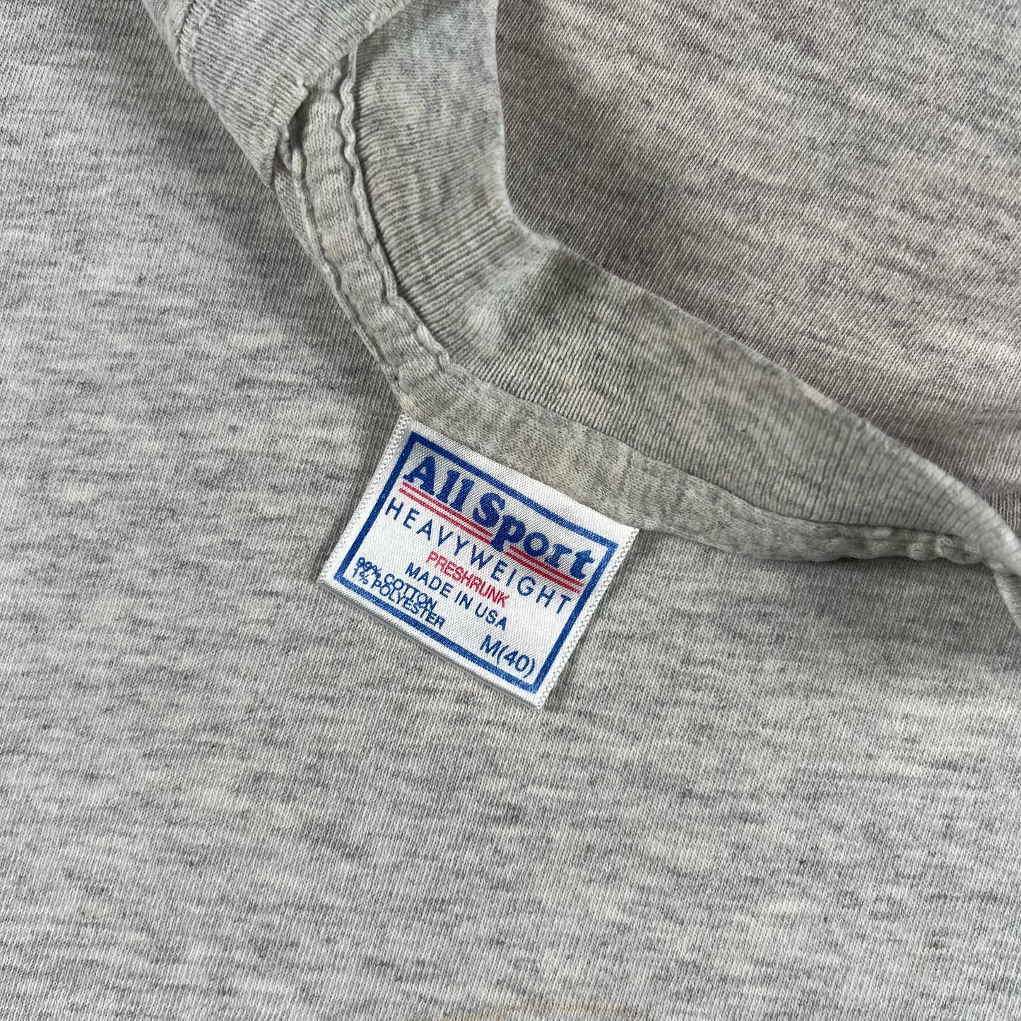 Vintage Blank Grey Long Sleeve Tee- SELECT SIZE