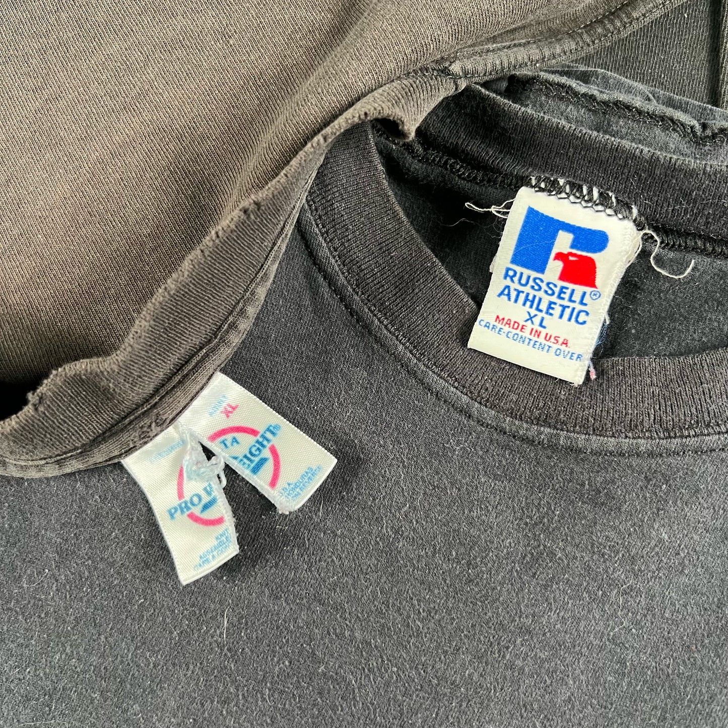 Vintage Blank Black Long Sleeve Tee- SELECT SIZE