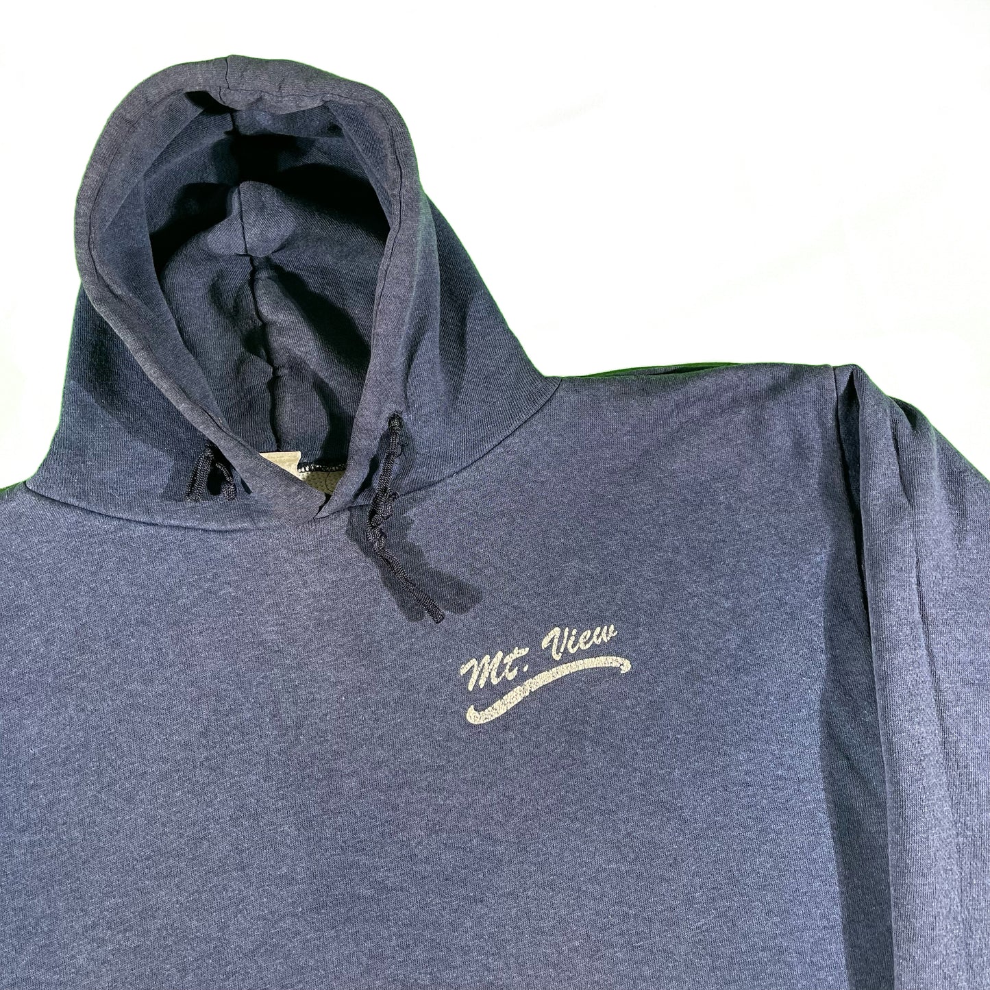 70s Sun Faded Boxy Waffle Lined Hoodie- L