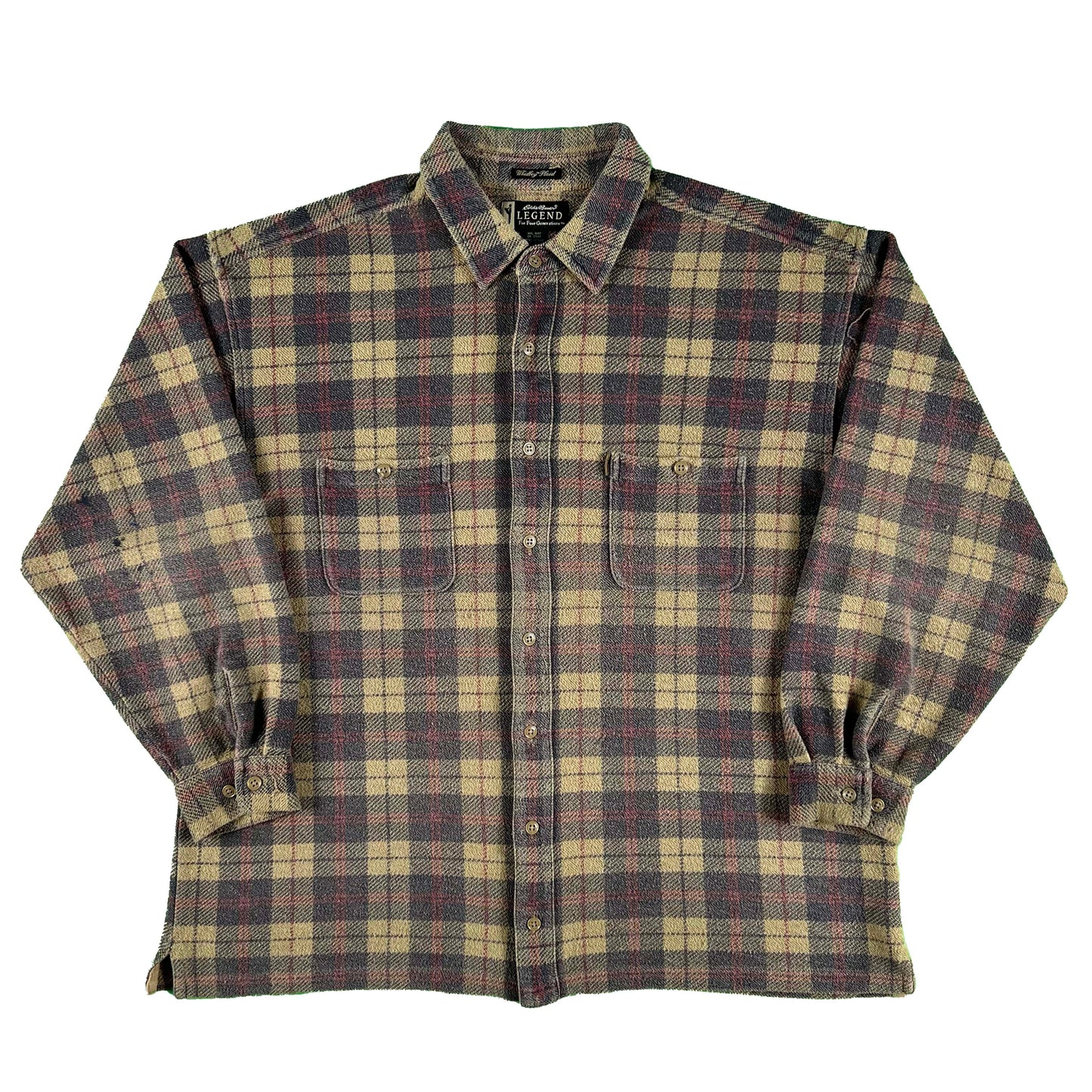 00s Eddie Bauer Plaid Shacket- L