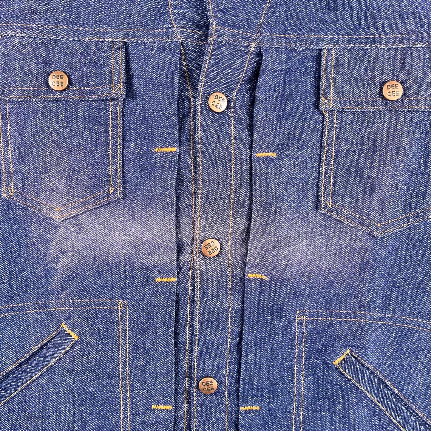 70s Dee Cee Faded Denim Trucker Jacket- S
