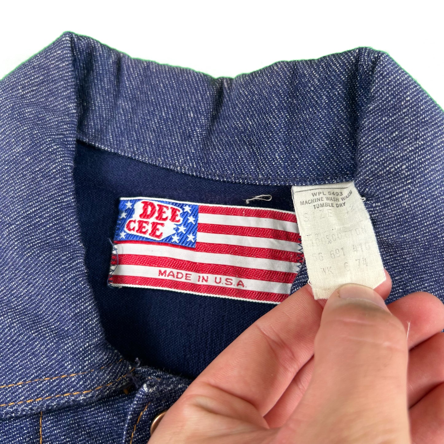 70s Dee Cee Faded Denim Trucker Jacket- S