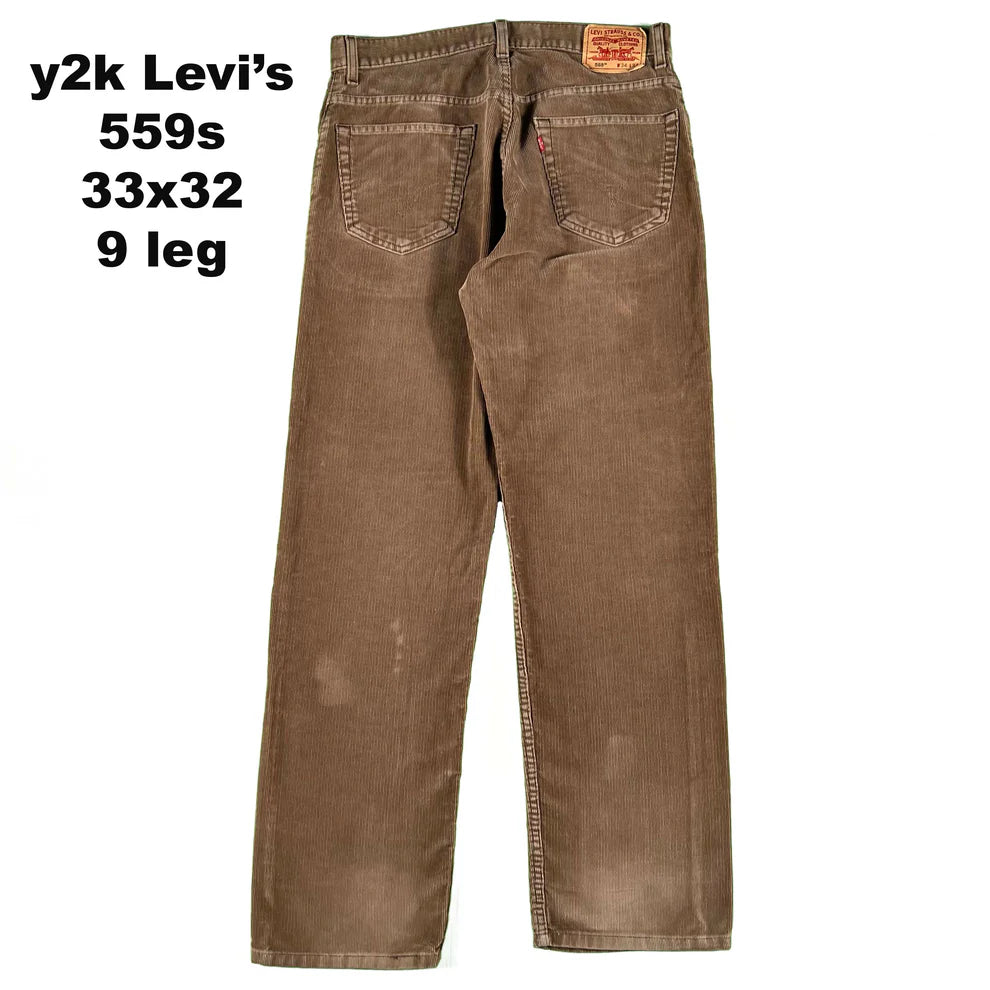 Vintage Baggy Levi's 559 & 569 Corduroy Pants- SELECT PAIR