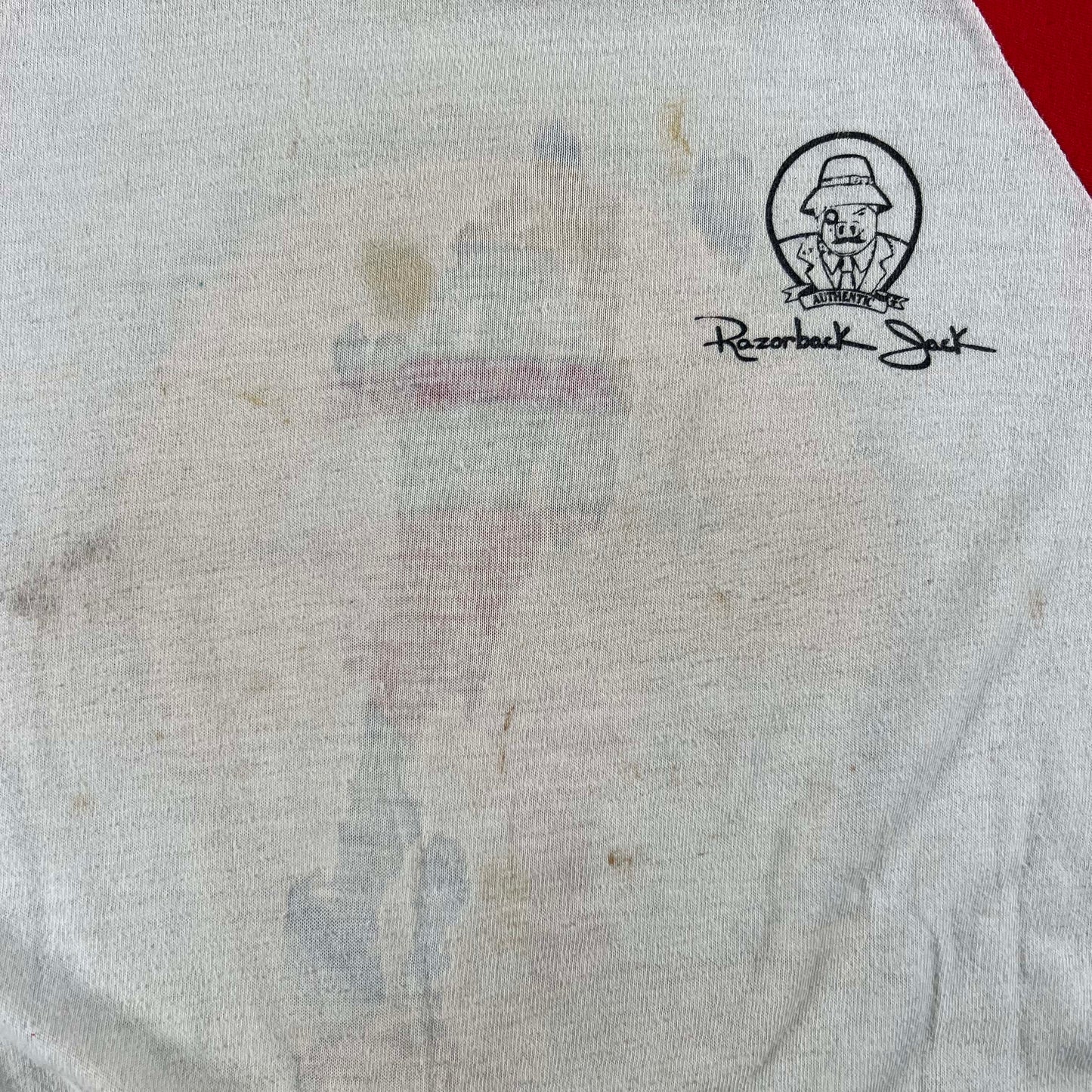 80s Sun Faded Black Radio Tee & Razorback Jack Raglan-