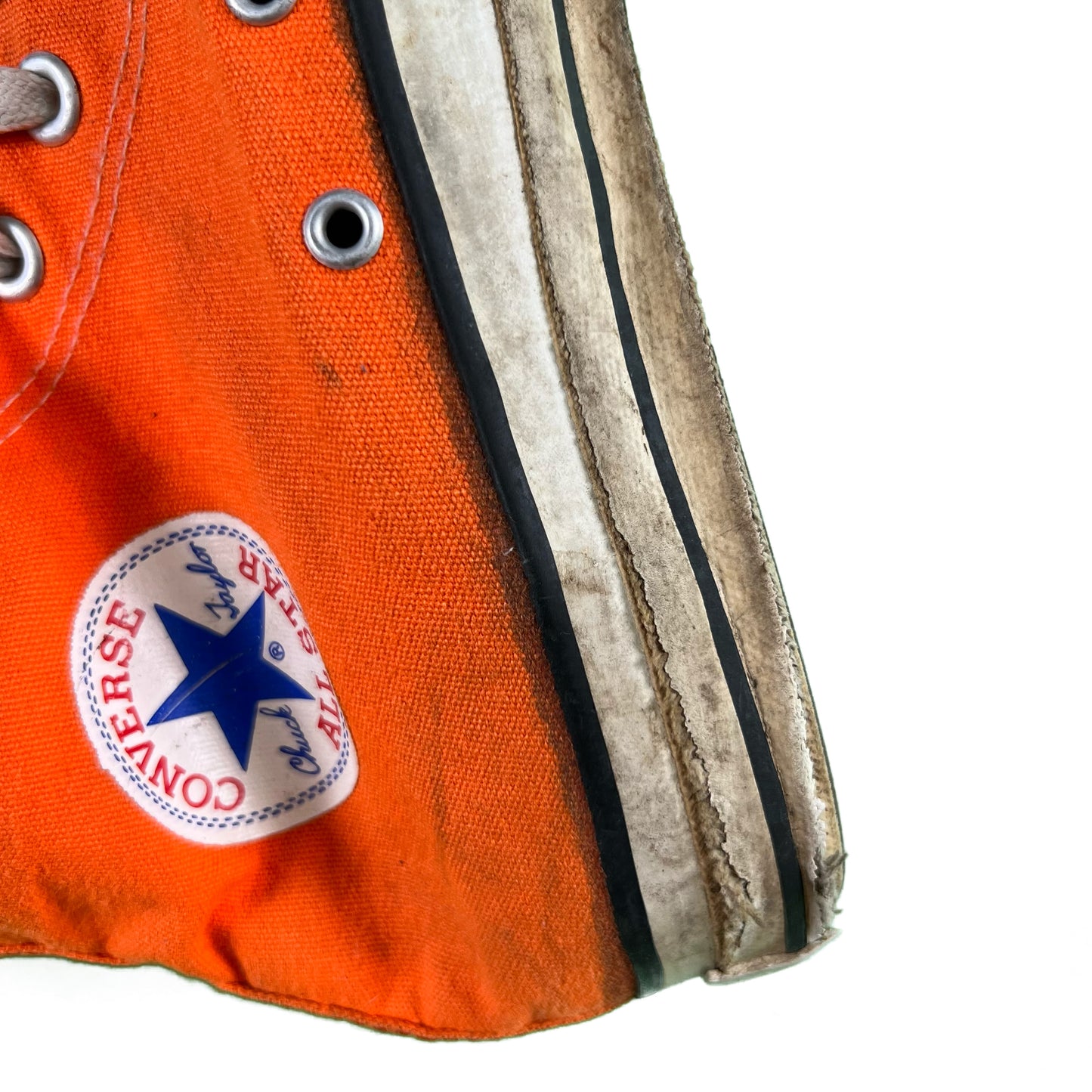 80s Highlighter Orange M in USA Converse- M's 10, W's 11.5