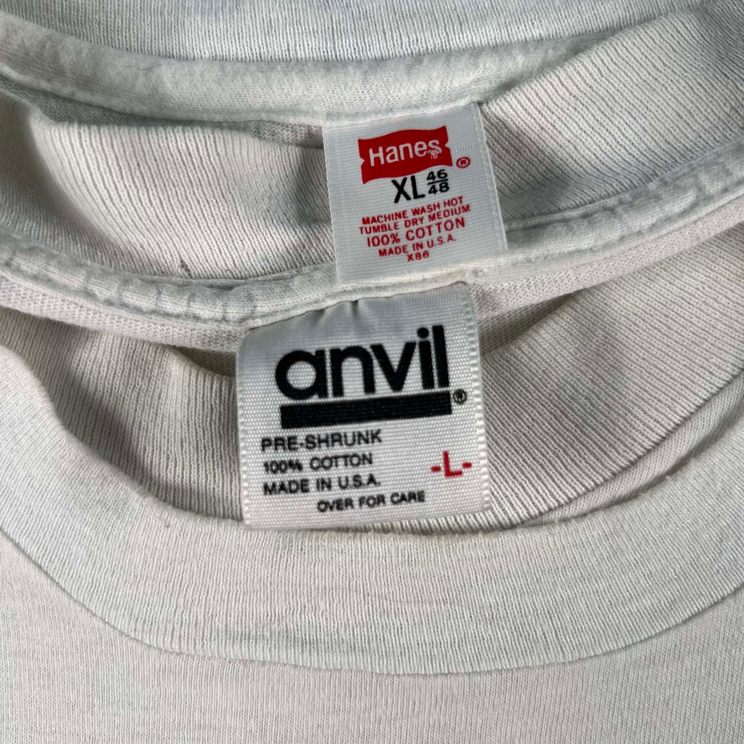 90s Heron Tee & Take A Hike Long Sleeve- L
