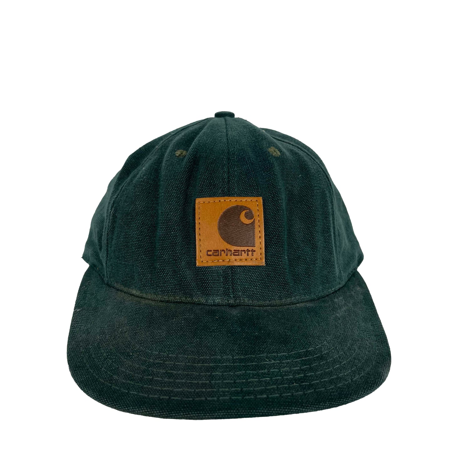 90s Faded Forest Green Carhartt Canvas Hat