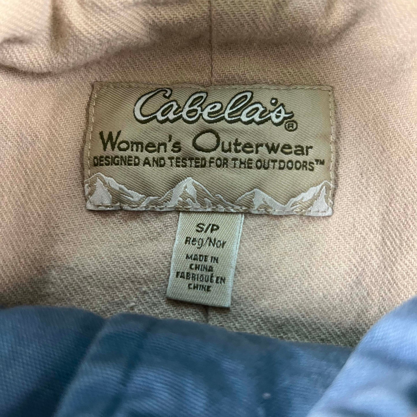 00s Cabela's Dark Baby Blue Hunting Jacket- S
