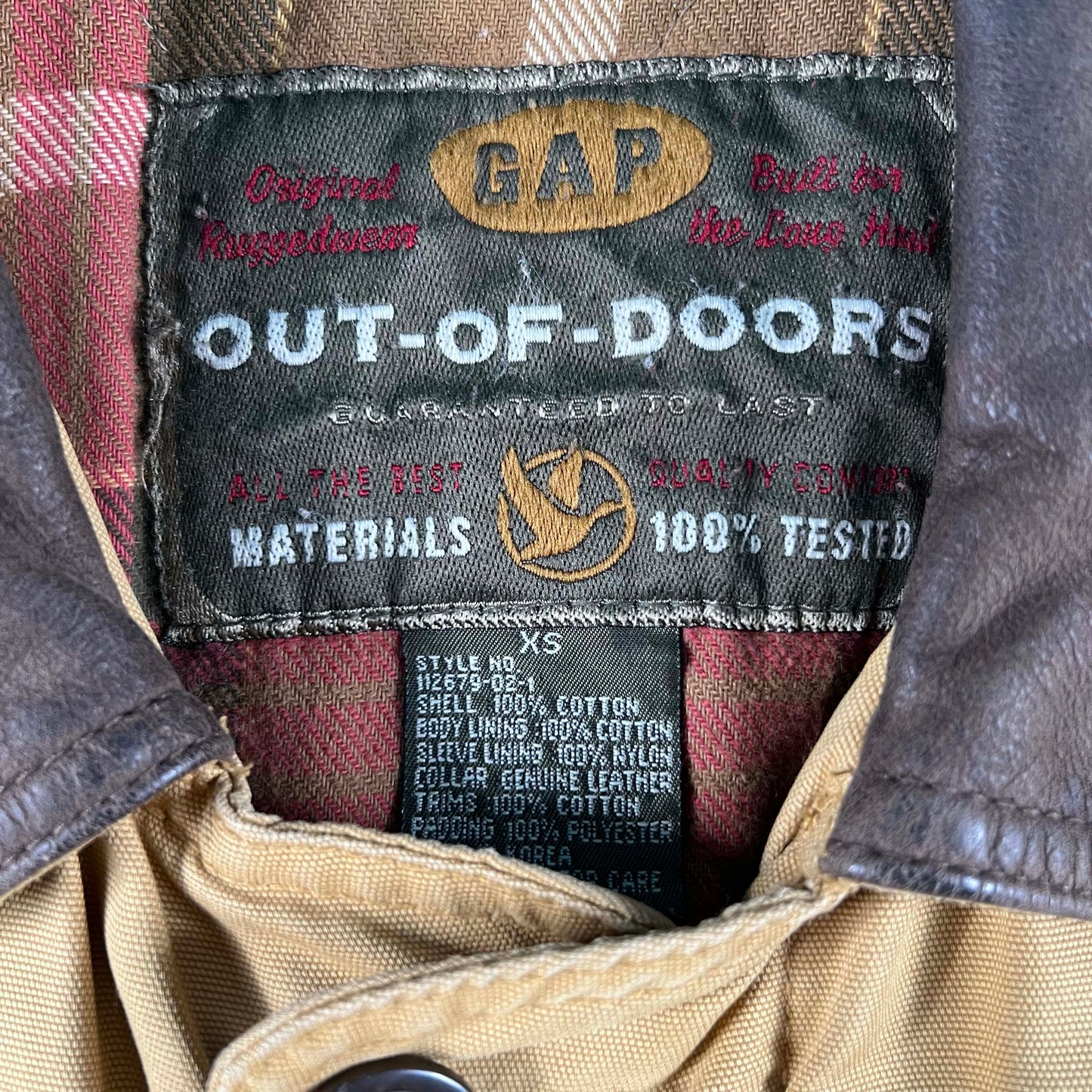 00s Gap Cord & Leather Detailed Hunting Jacket- S