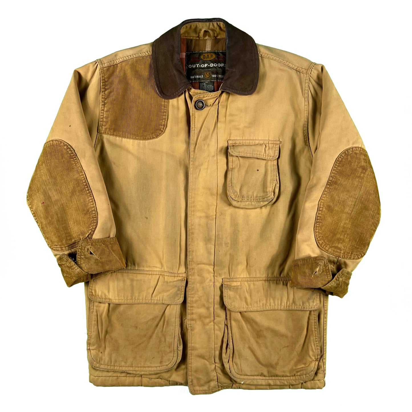00s Gap Cord & Leather Detailed Hunting Jacket- S