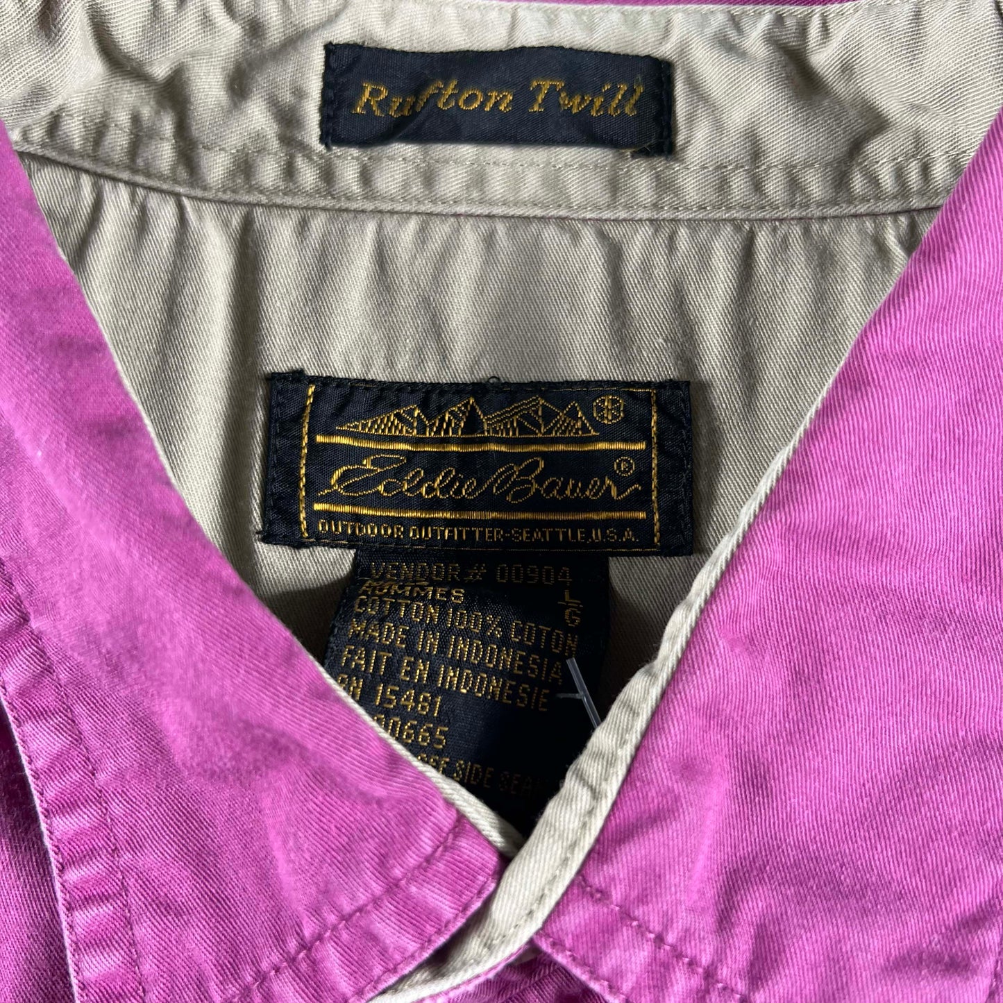 Vintage Eddie Bauer 100% Cotton Button Up Shirts- SELECT SHIRT