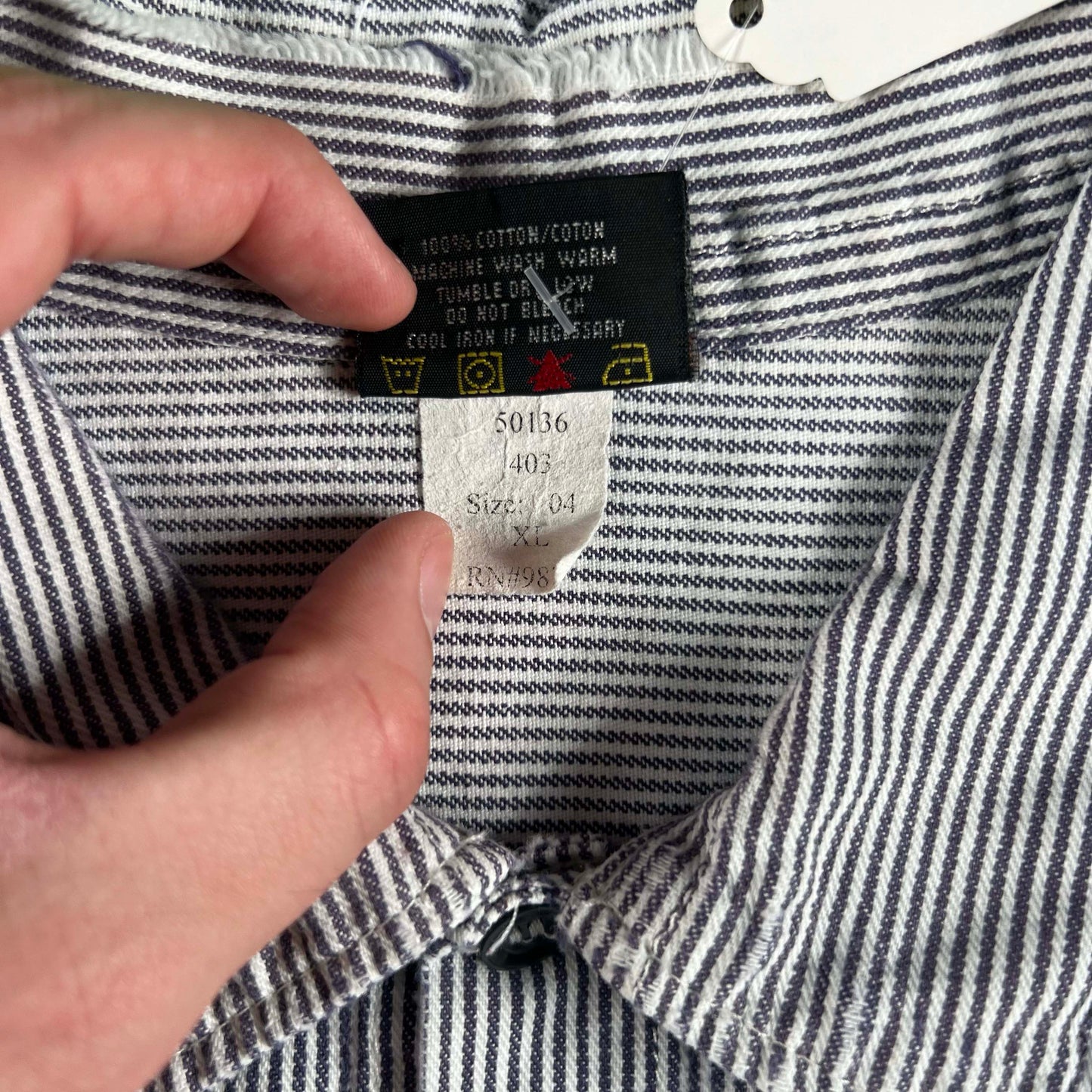 Vintage Hickory Stripe Button Up Work Shirts- SELECT SHIRT
