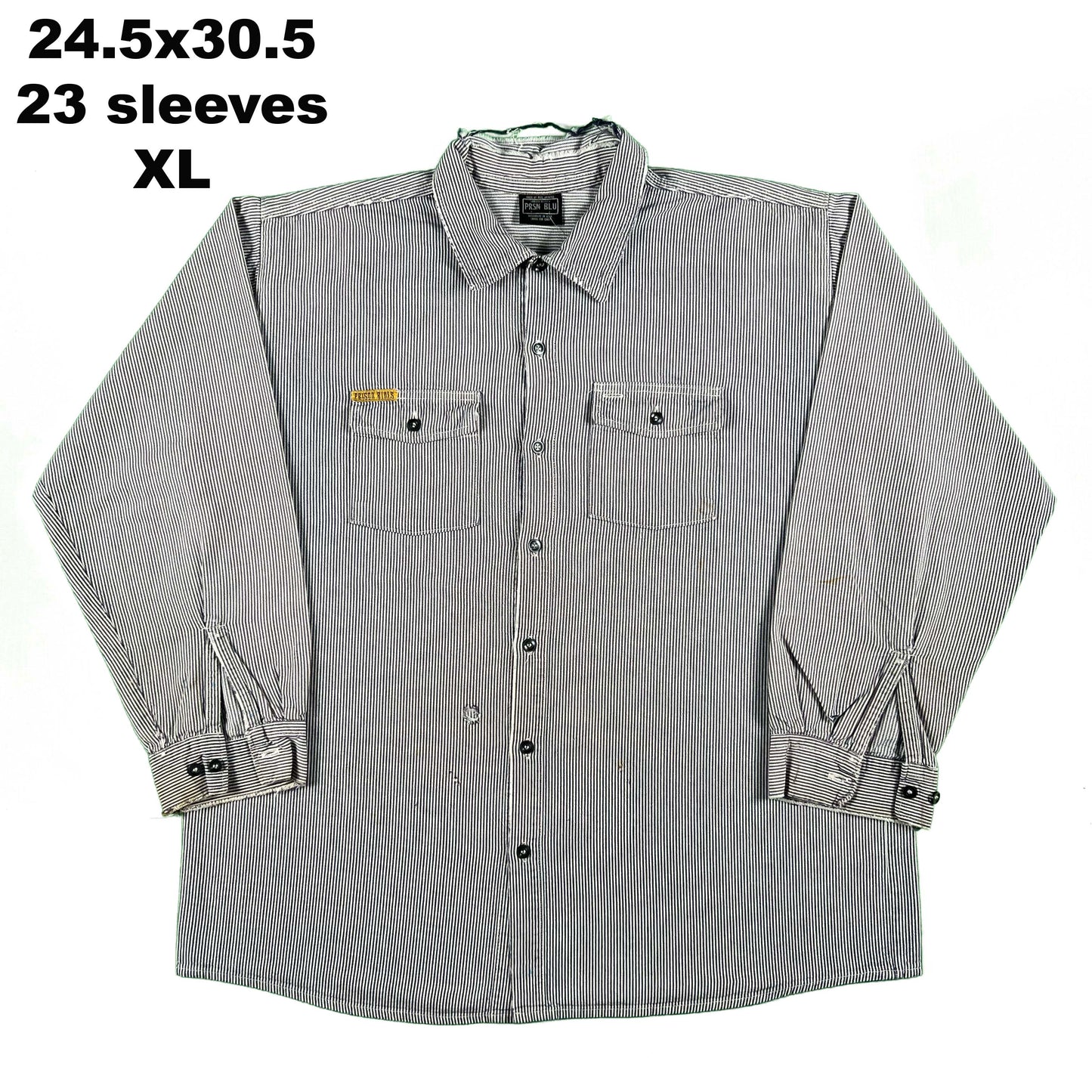 Vintage Hickory Stripe Button Up Work Shirts- SELECT SHIRT