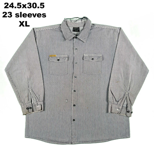 Vintage Hickory Stripe Button Up Work Shirts- SELECT SHIRT