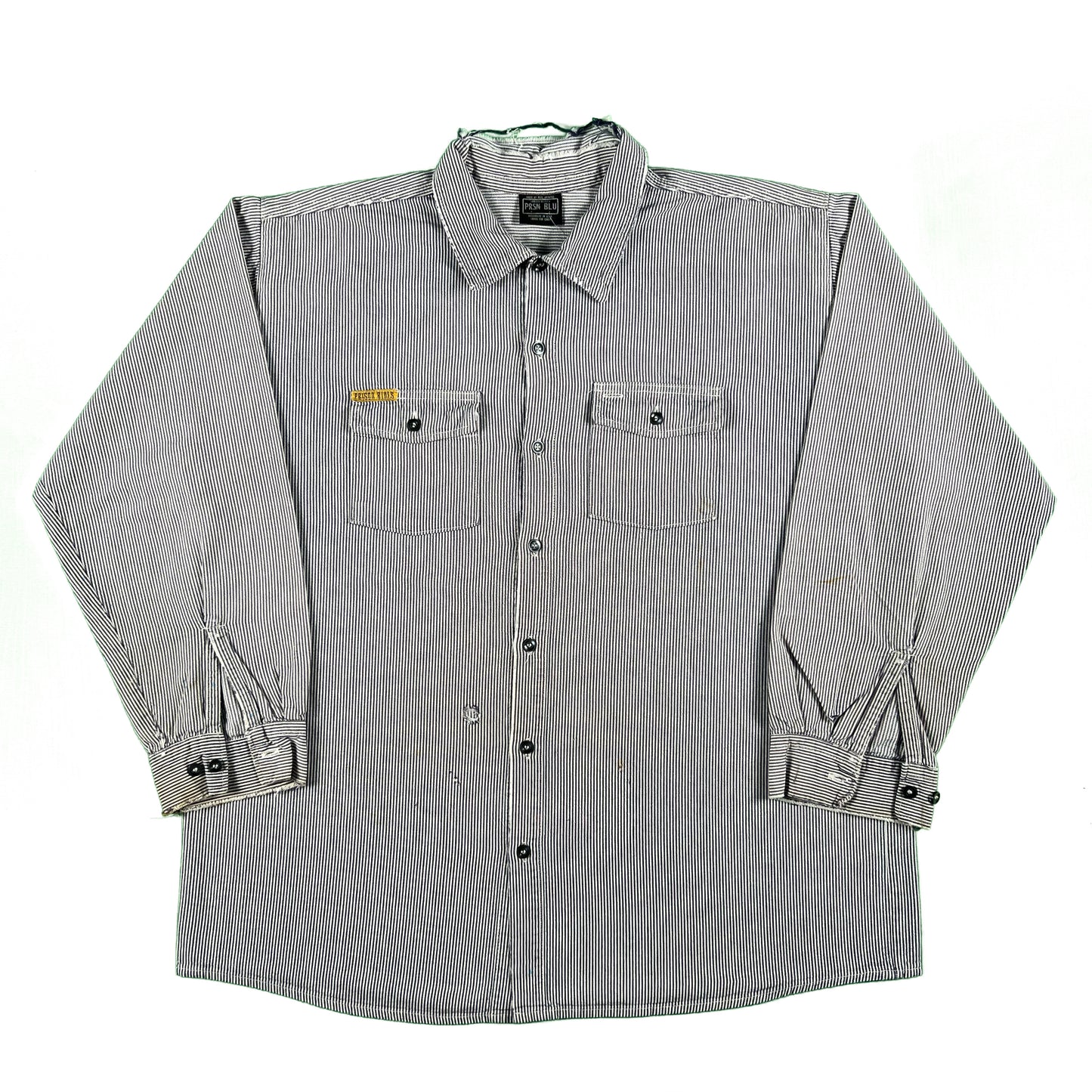 Vintage Hickory Stripe Button Up Work Shirts- SELECT SHIRT