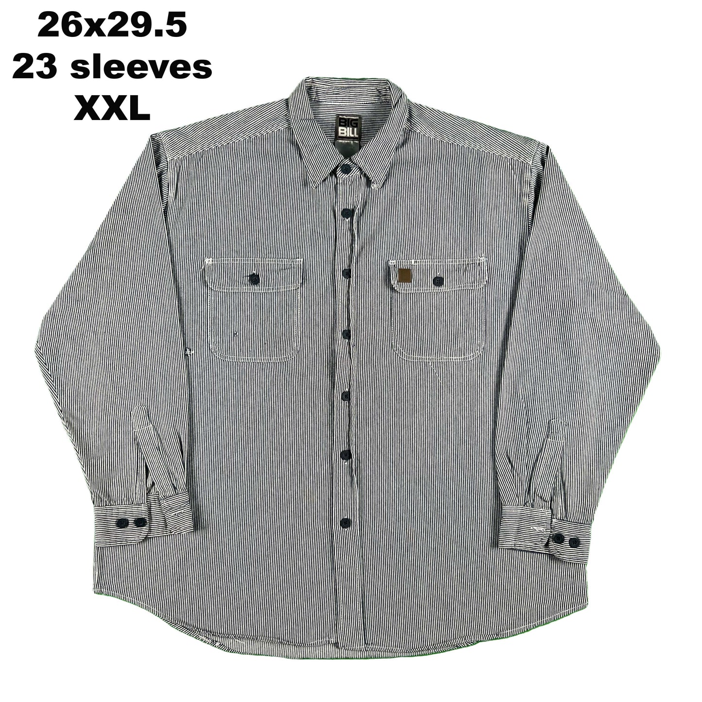 Vintage Hickory Stripe Button Up Work Shirts- SELECT SHIRT