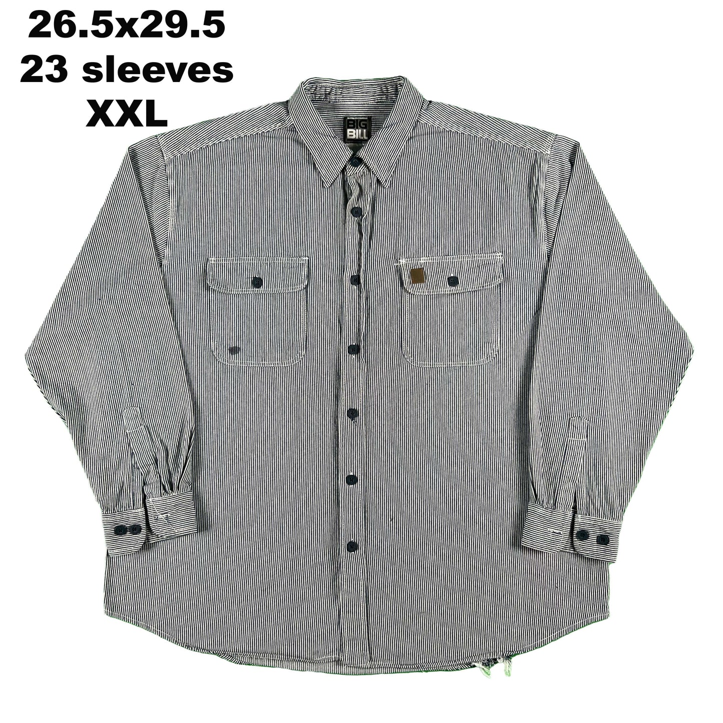 Vintage Hickory Stripe Button Up Work Shirts- SELECT SHIRT