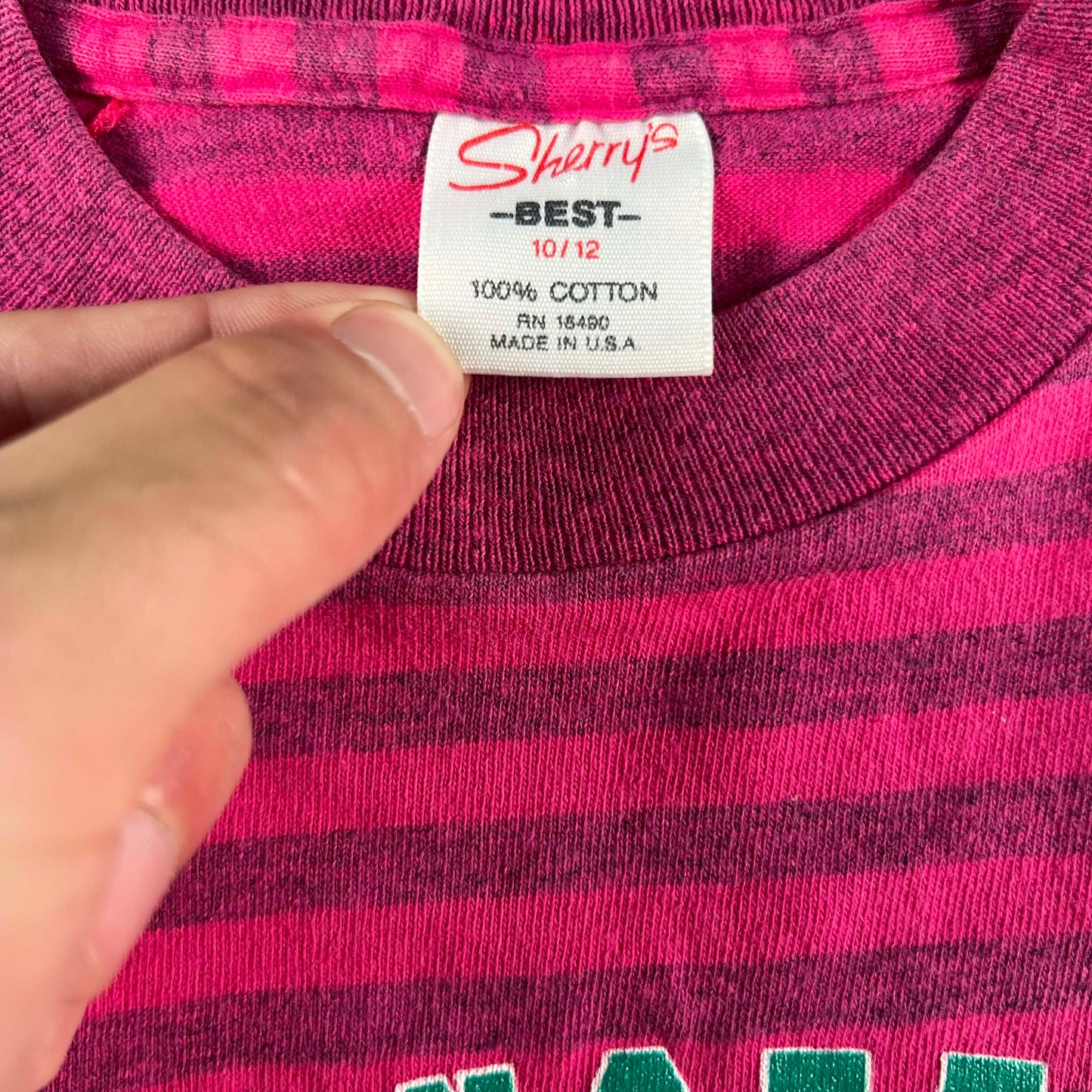 80s Knotts's Camp Snoopy MN Striped Tee- XS
