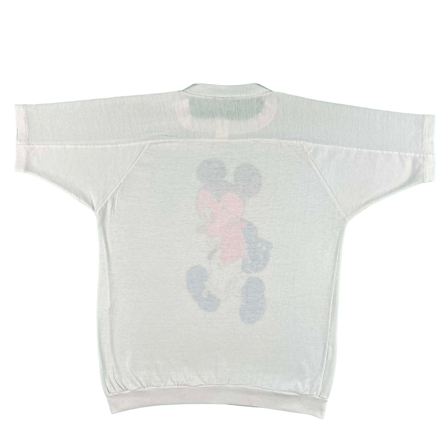 70s Mischievous Mickey Mesh Topped Tee- M