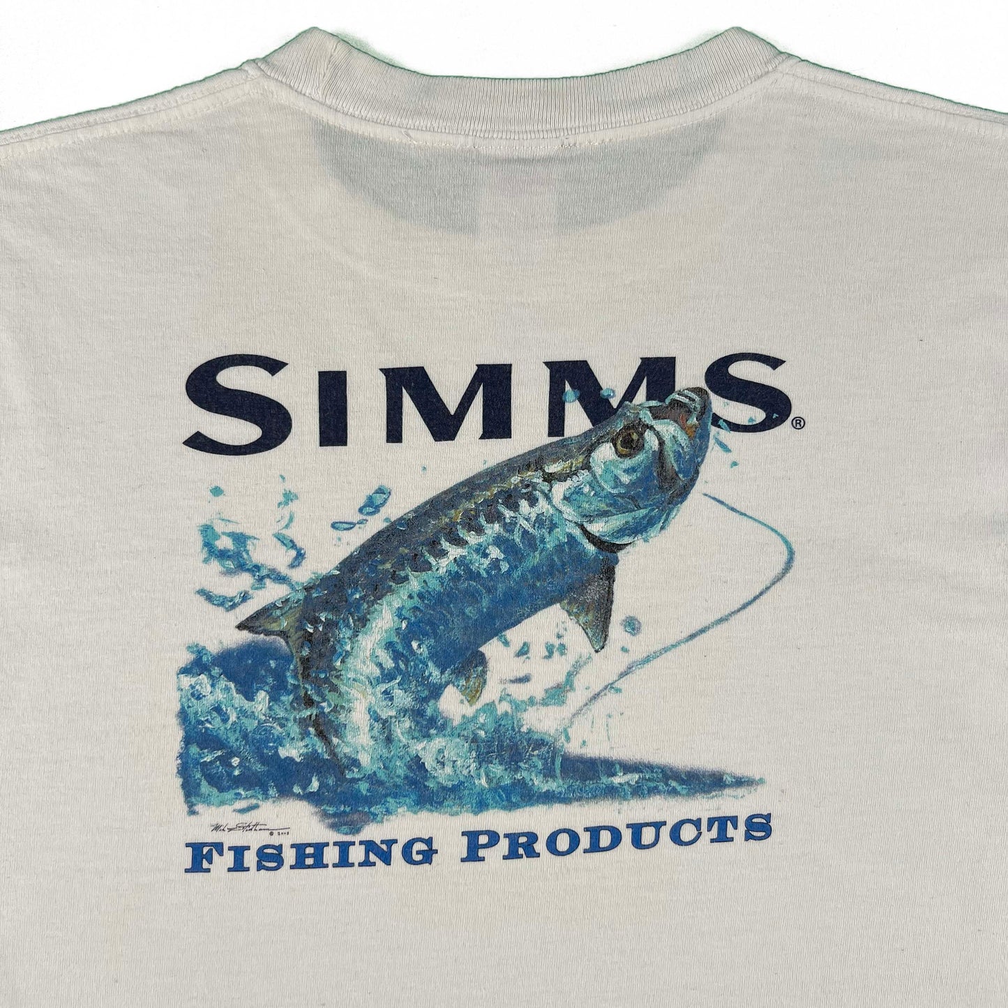 00s Simms Tarpon Fly Fishing Long Sleeve Tee- L