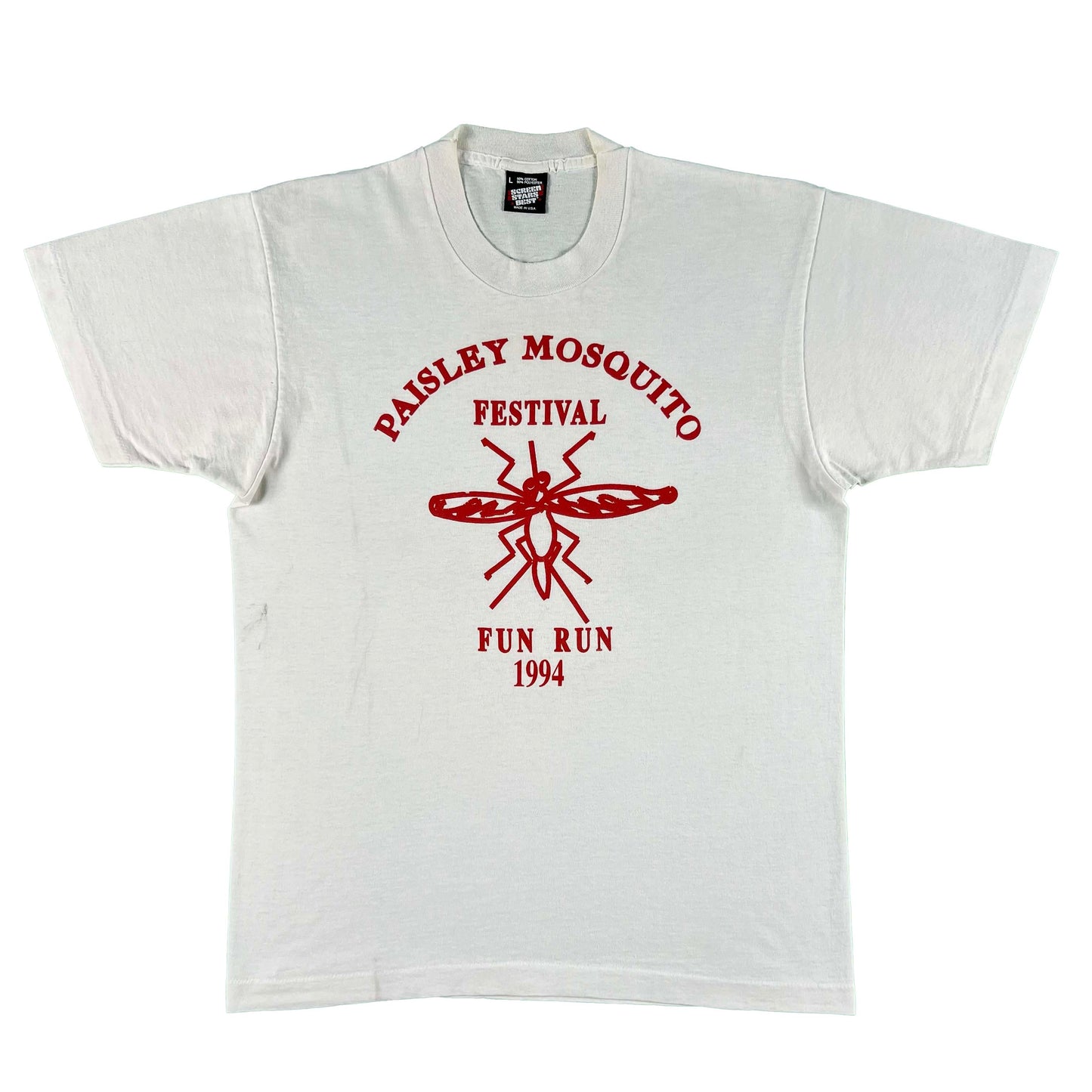 90s Paisley Mosquito Festival Tee- L