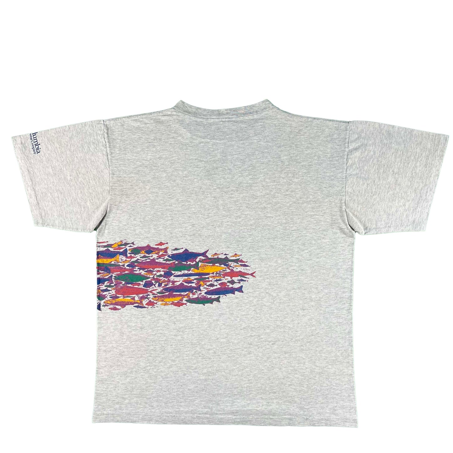 90s Columbia 'Smallest of the School' Fishing Tee- XL