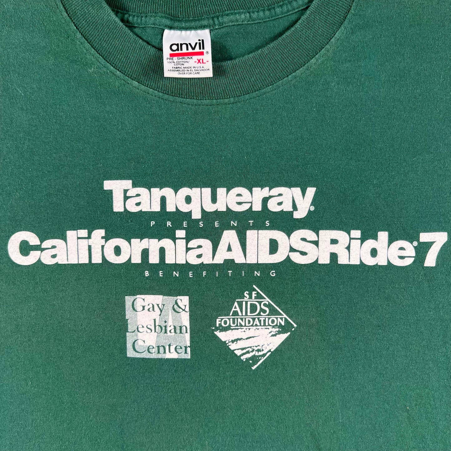 90s CaliforniaAIDSRide Long Sleeve Tee- XL