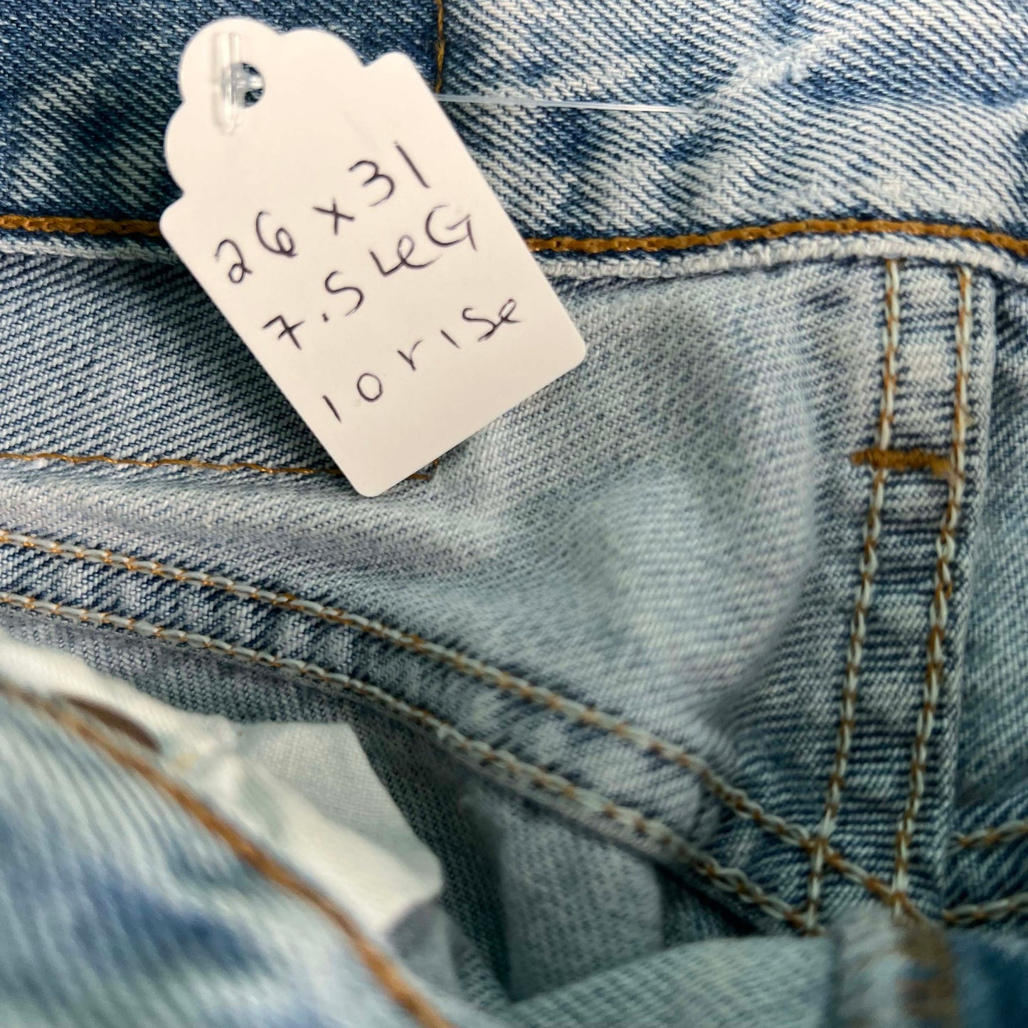 90s Light Wash Levi's 501 Denim- 26x31