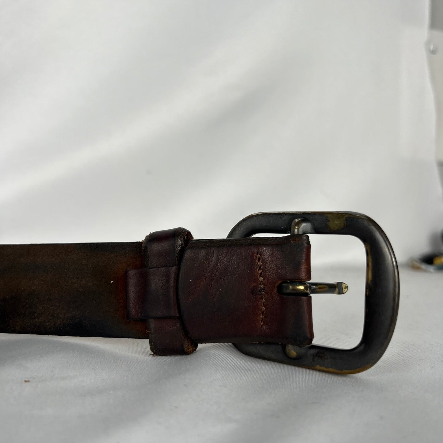 REI Patina Brown Leather Belt- 32"-36"