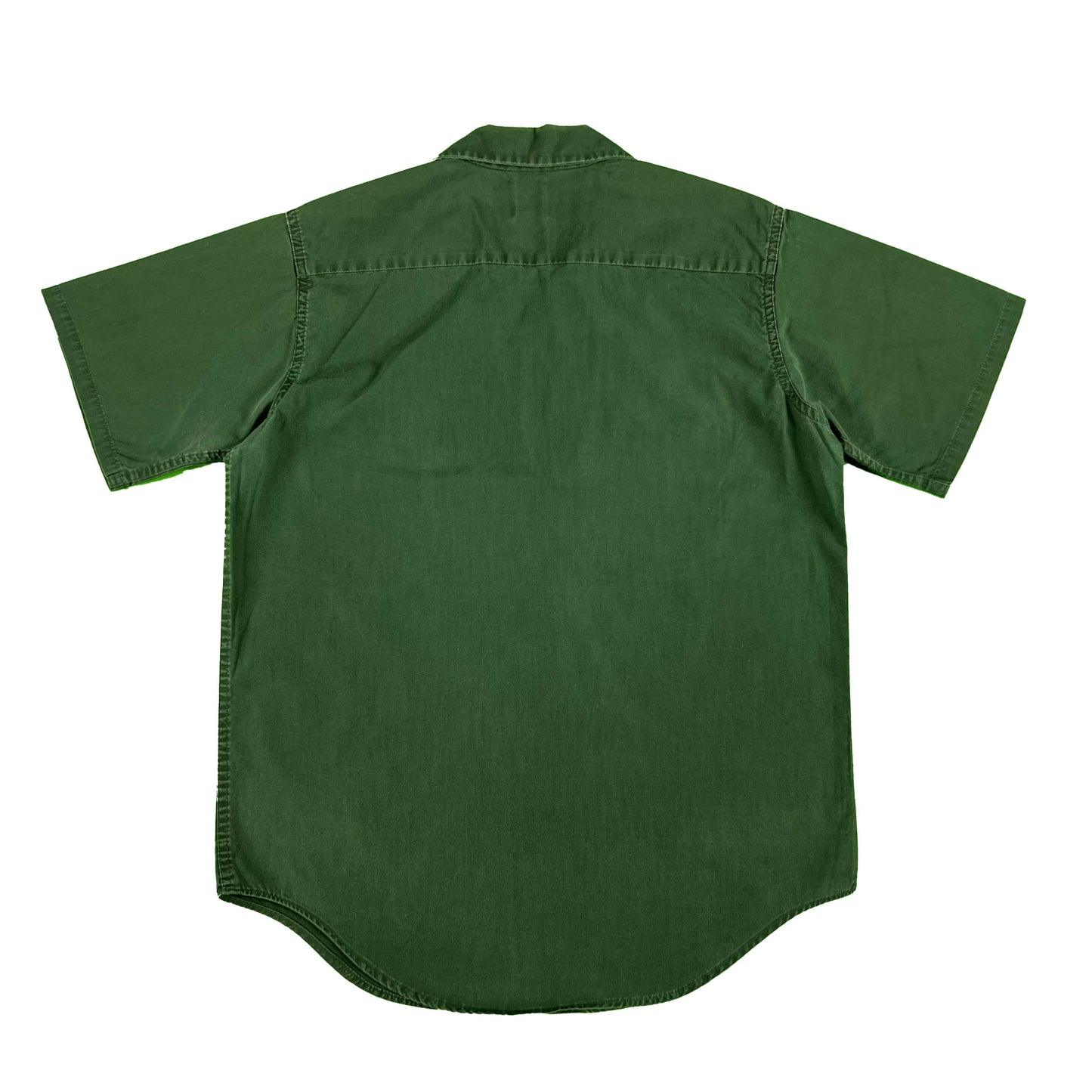 50s Boy Scouts Explorer Forest Green Loop Collar Shirt- M