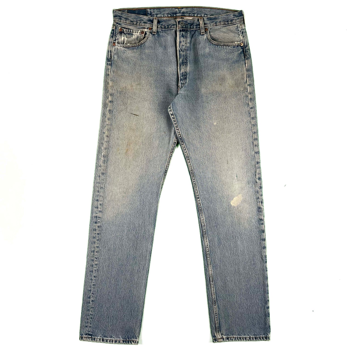 90s Slightly Painted Levi's 501 Denim- 35x34.5