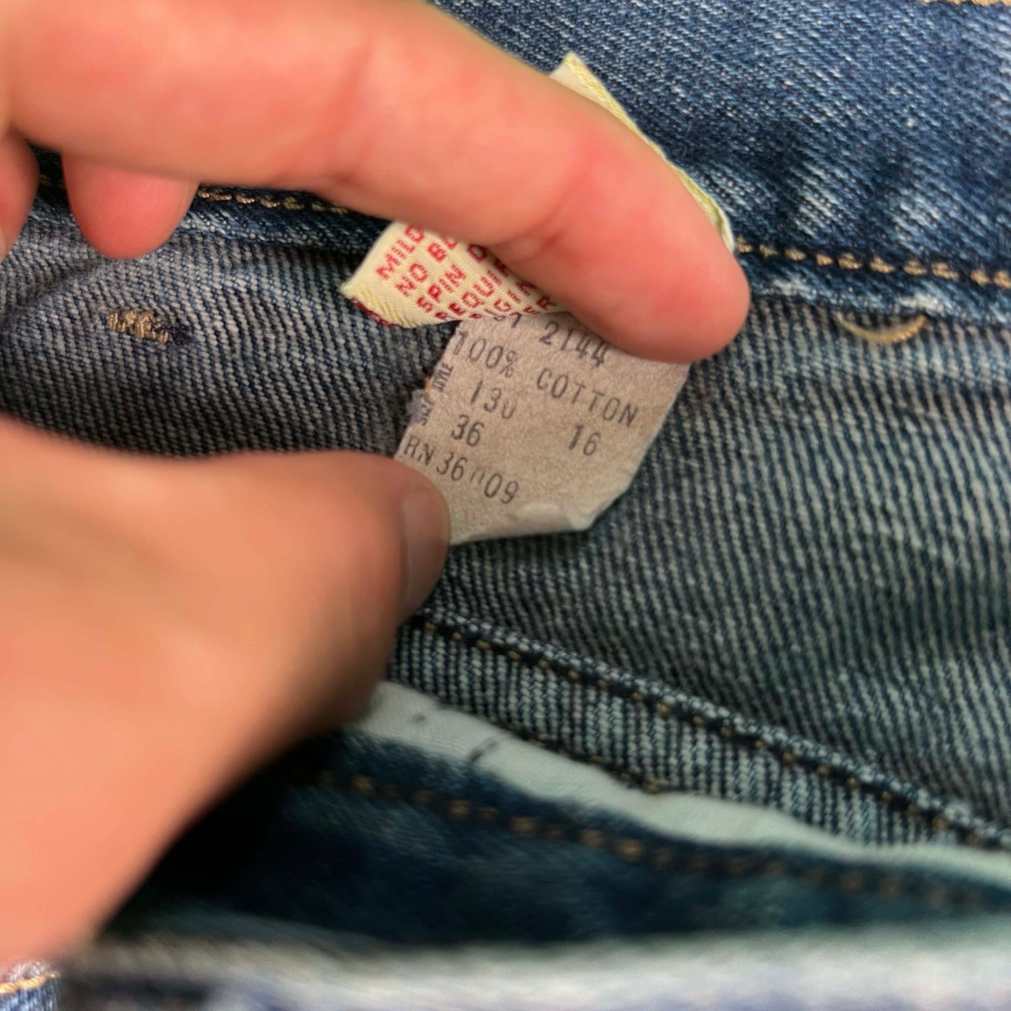 80s Calvin Klein Dark Wash Denim- 34x30.5