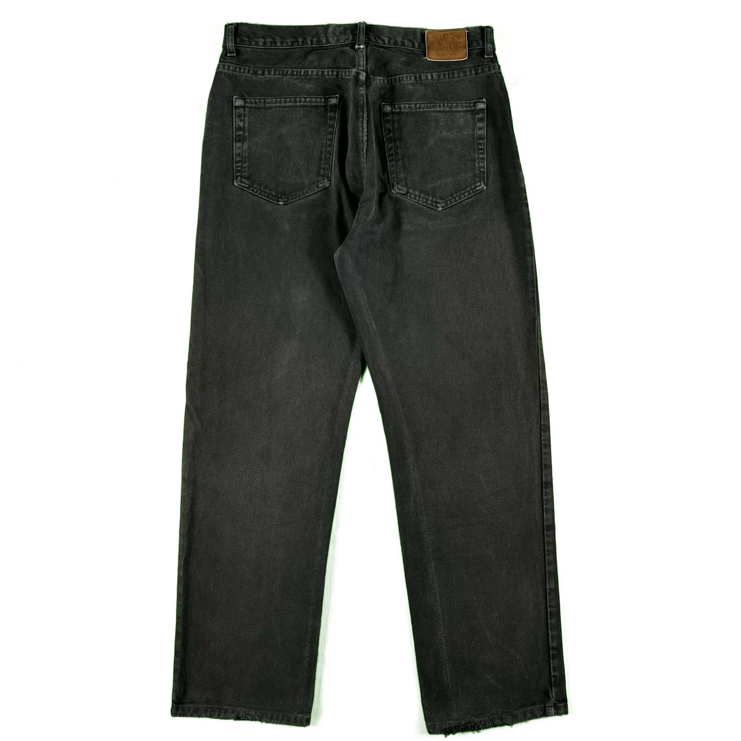 90s Chaps Ralph Lauren Sun Faded Black Denim-32x29