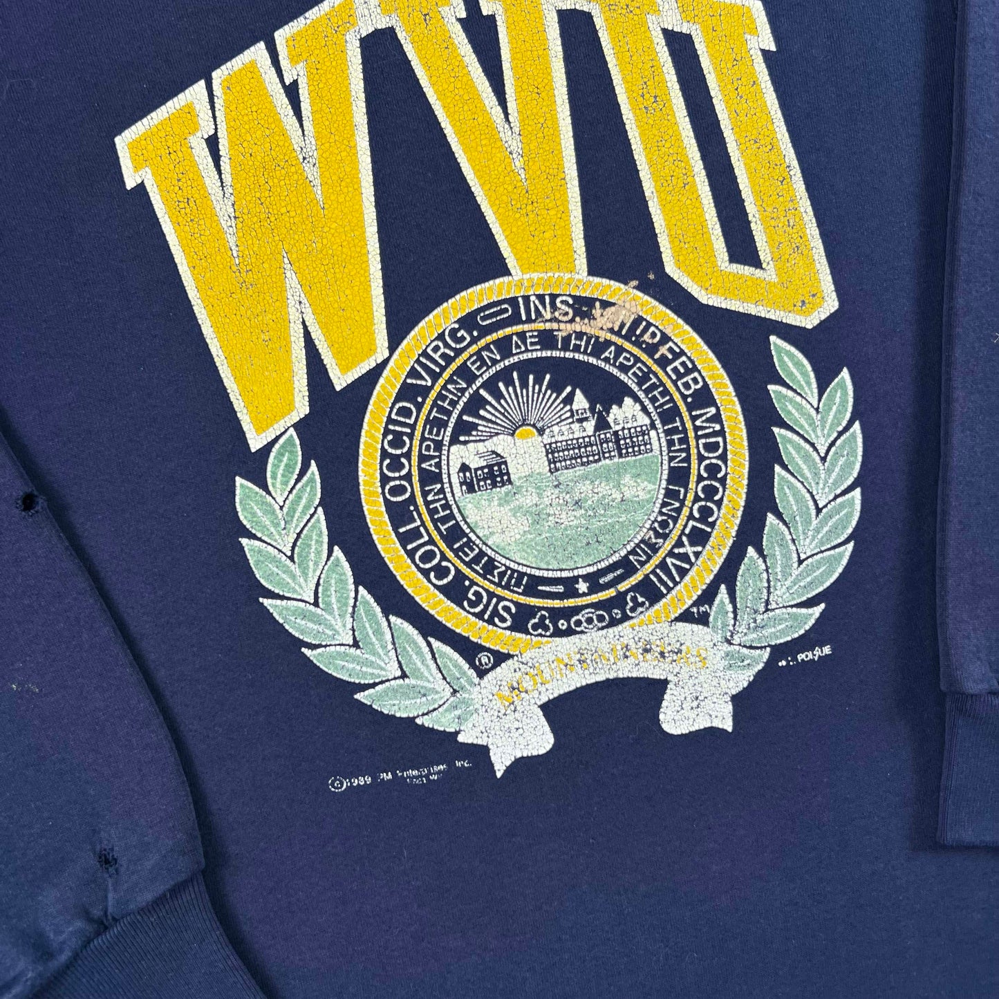 80s West Virginia University Sweatshirt- XL