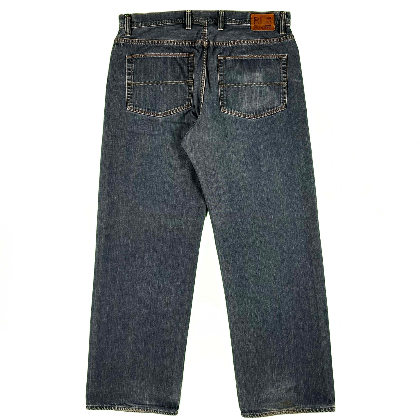 00s Polo Ralph Lauren Loose Fit Dark Wash Denim-37x29.5