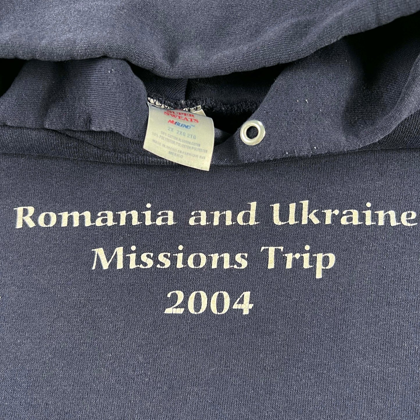00s Romania and Ukraine Missions Trip Hoodie- XXL