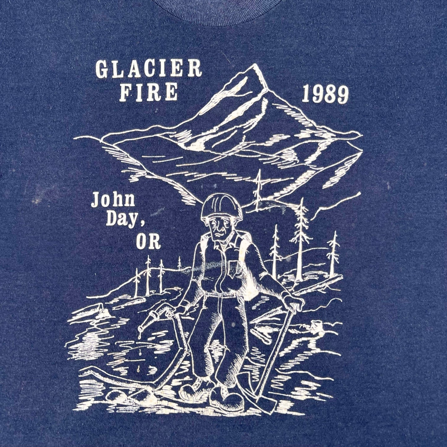 1989 'Glacier Fire' Wildfire Tee- L