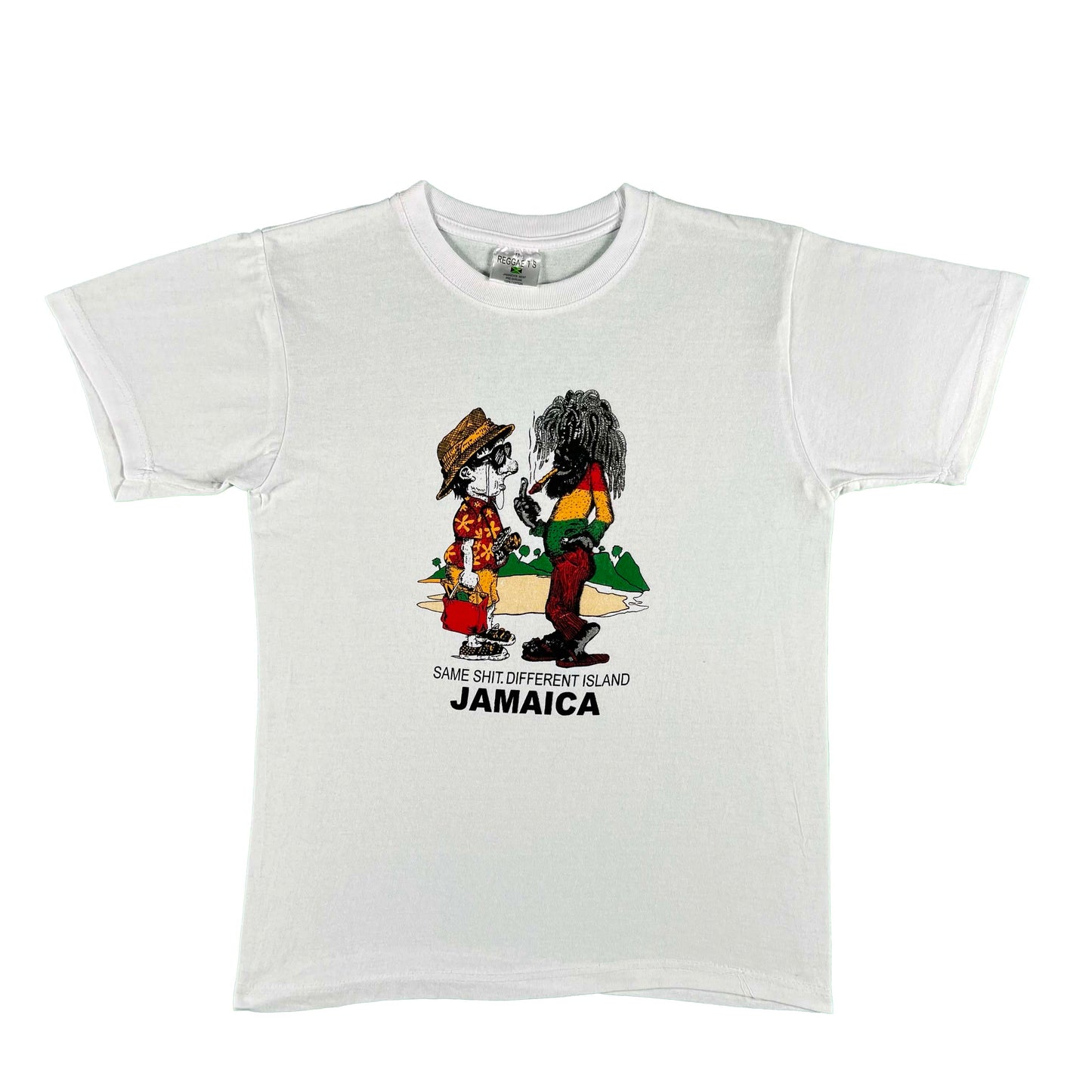 00s Same Shit, Different Island Weed Tee- M