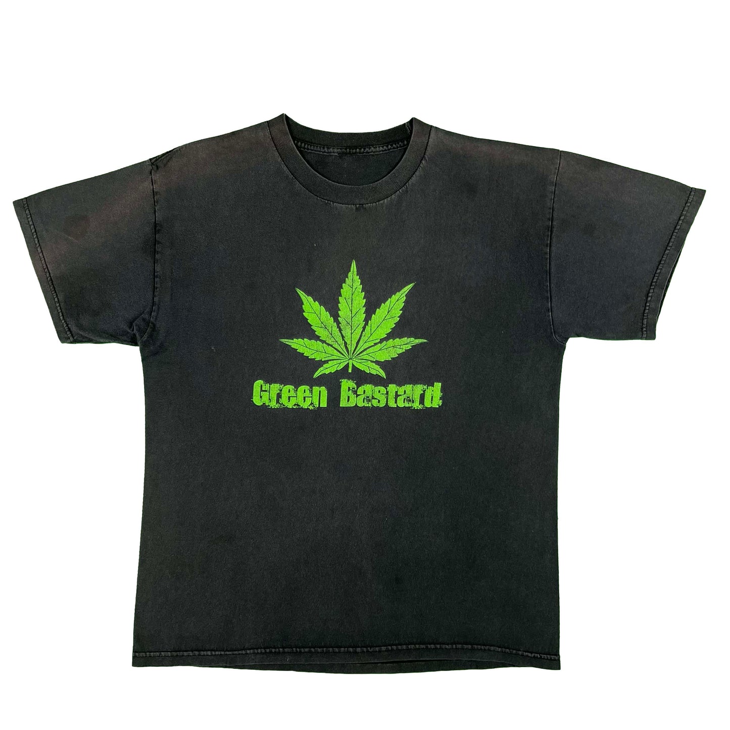 00s Green Bastard Weed Tee- L
